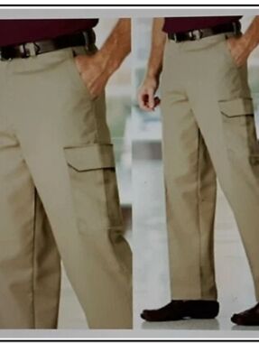 Men's Khaki Cargo Uniform workwear Pants - Classic Utility SStyle 1002
SofTwill®